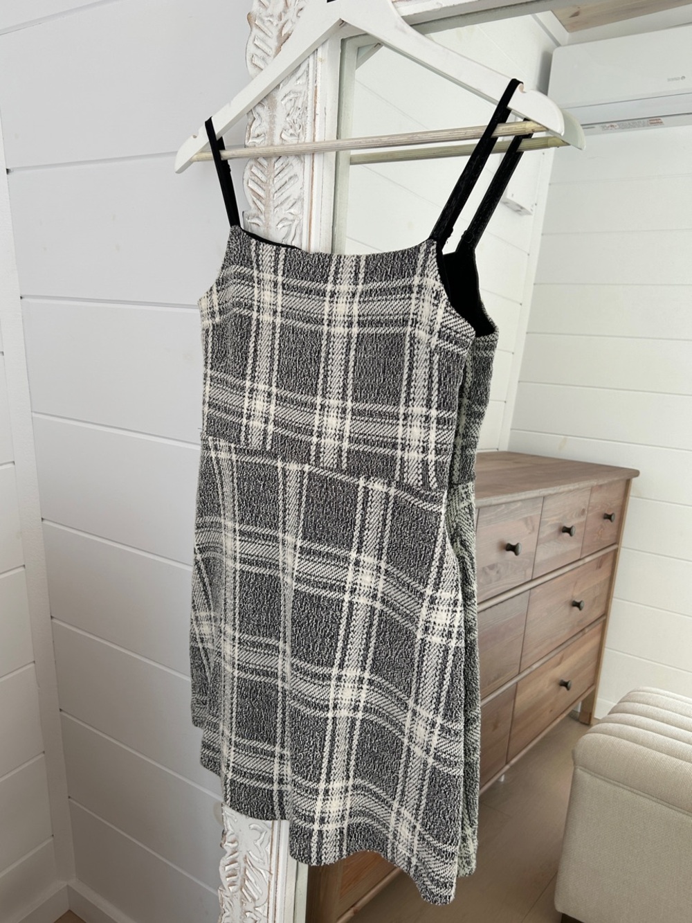 Urban Outfitters Black & White Plaid Mini Dress